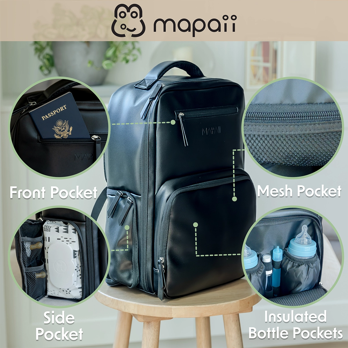 Mapaii Organizer Backpack — Black - Image 7