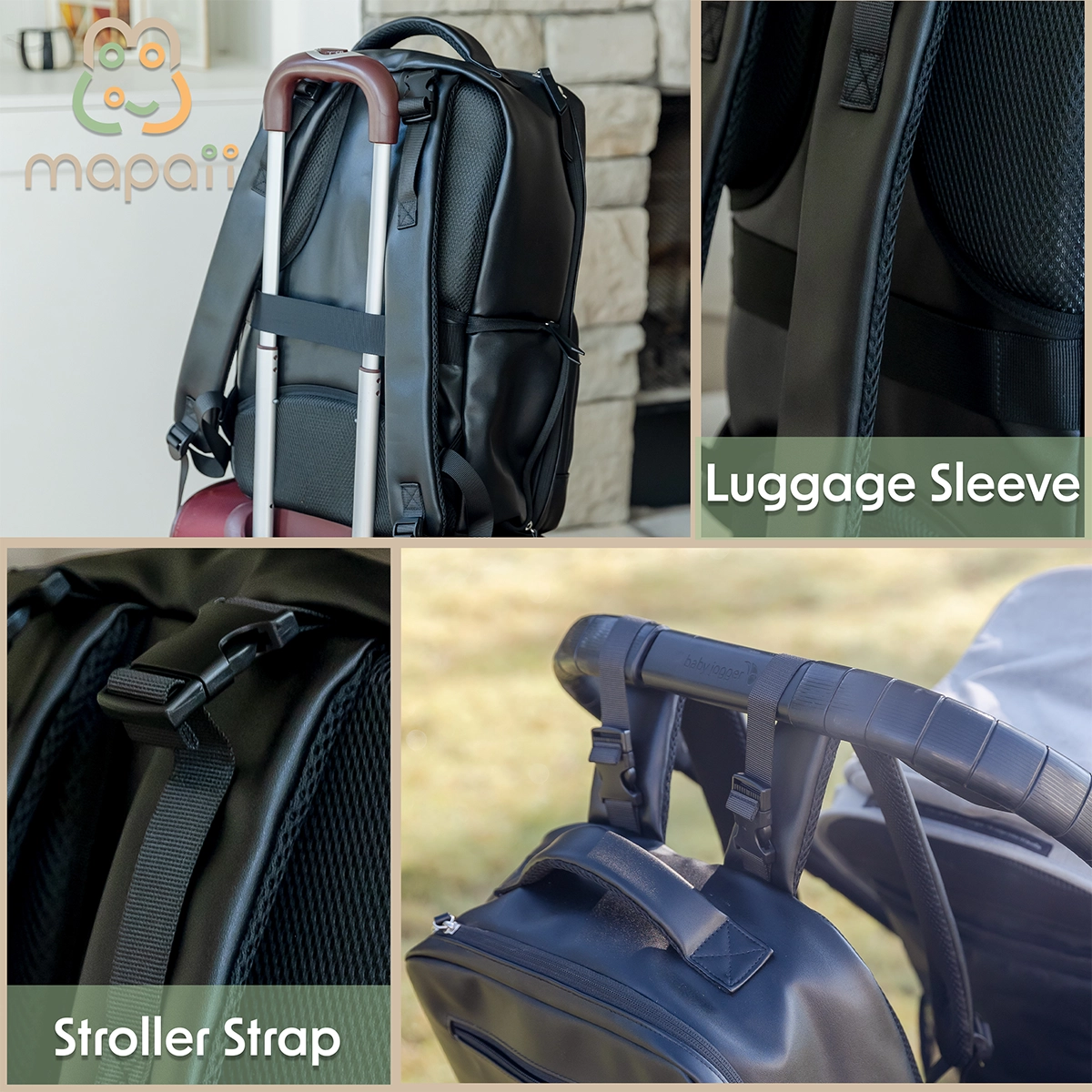 Mapaii Organizer Backpack — Black - Image 6